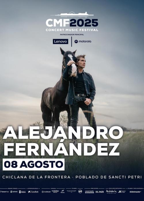 Cartel de Alejandro Fernández en Chiclana de la Frontera
