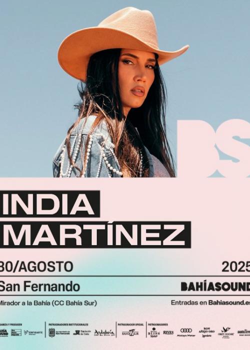 Cartel de Concierto de India Martinez en San Fernando