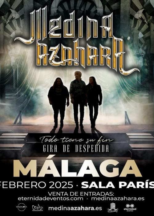 Cartel de Concierto de Medina Azahara en Málaga