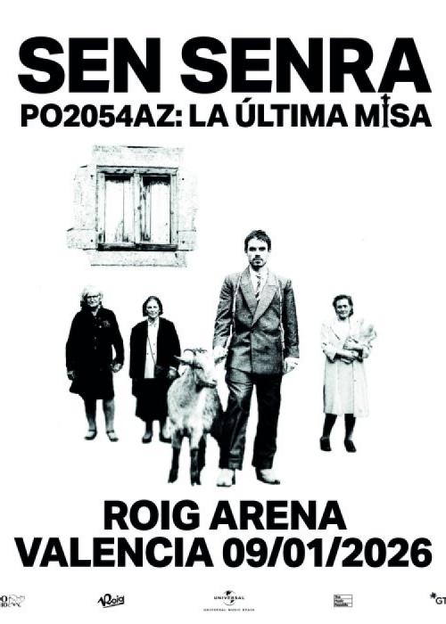 Cartel de Concierto de Sen Senra en Valencia