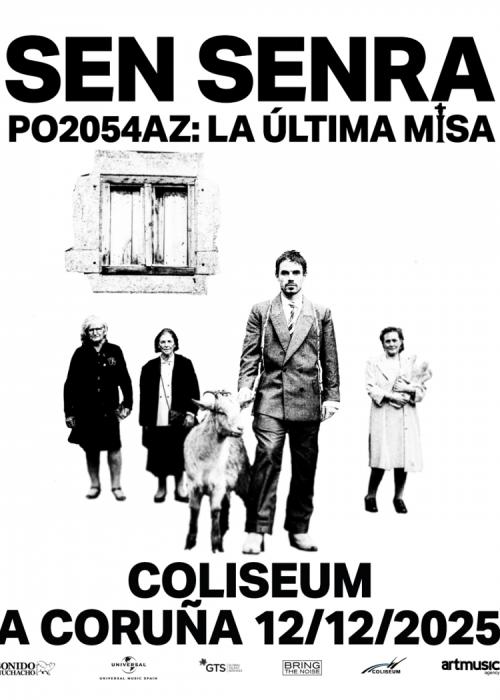 Cartel de Concierto de Sen Senra en A Coruña