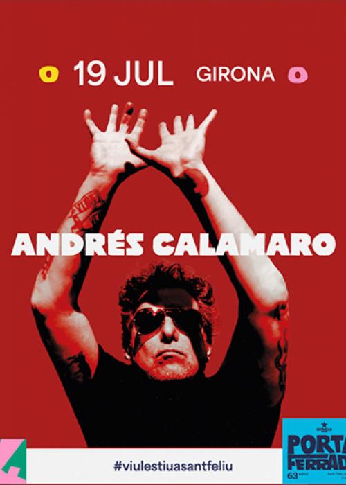 Cartel de Andrés Calamaro en Sant Feliu de Guíxols