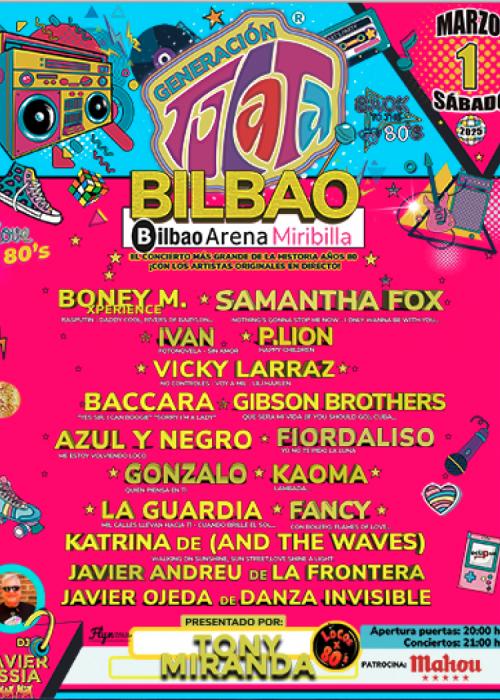 Cartel de Generación Tocata 80's en Bilbao