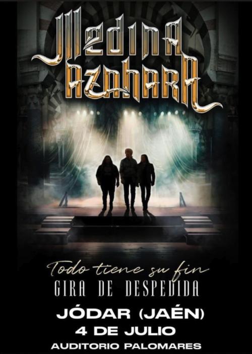 Cartel de Concierto de Medina Azahara en Jódar (Jaén)