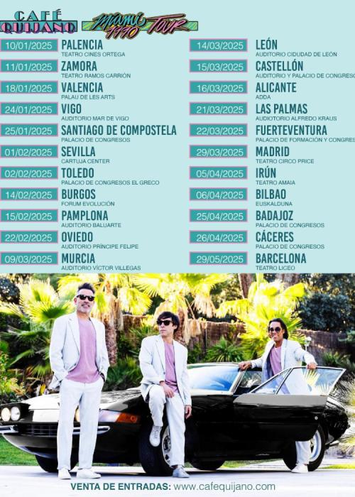 Cartel de Concierto de Café Quijano en Madrid
