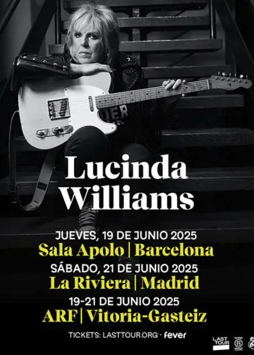 Cartel de Concierto de Lucinda Williams en Barcelona