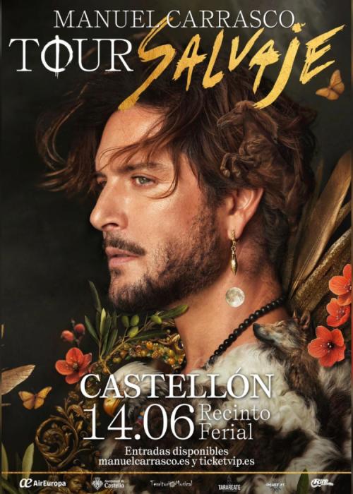 Cartel de Concierto de Manuel Carrasco en Castellón