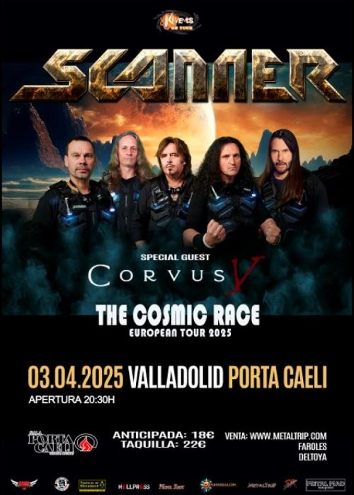 Cartel de Concierto de Scanner en Valladolid