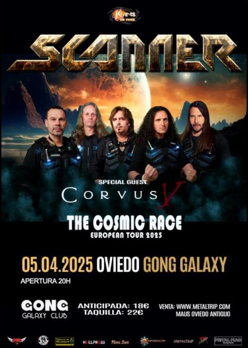 Cartel de Concierto de Scanner en Oviedo