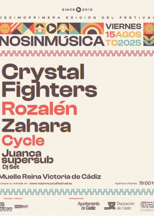 Cartel de No Sin Música 2025 (Cádiz)