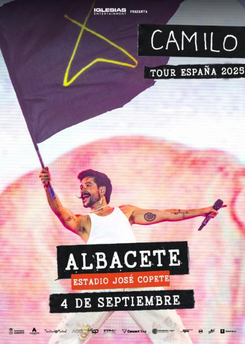 Cartel de Concierto de Camilo en Albacete