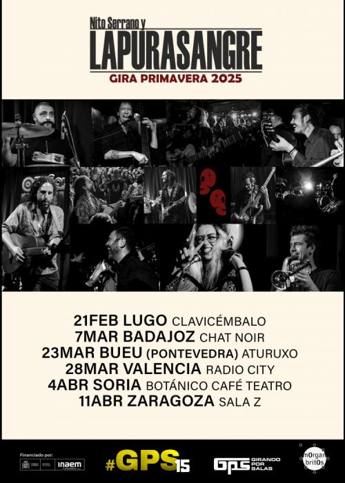 Cartel de Nito Serrano & LaPuraSangre en Soria