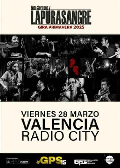 Cartel de Nito Serrano & LaPuraSangre en Valencia