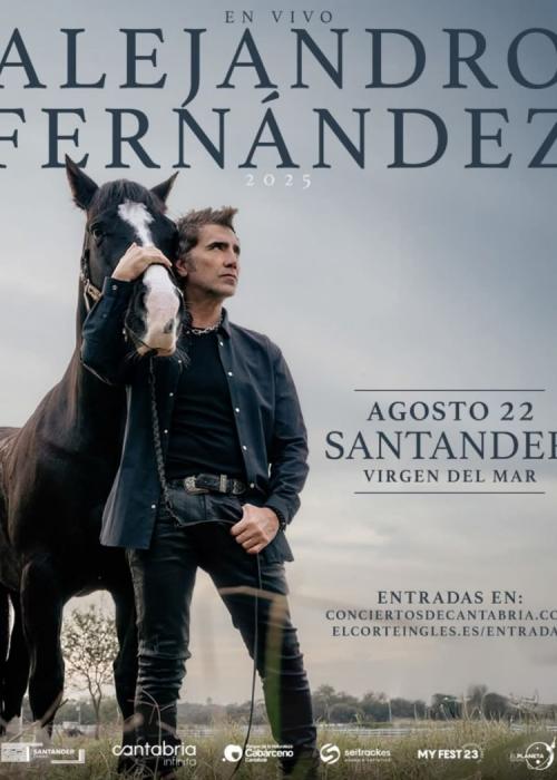 Cartel de Concierto de Alejandro Fernández en Santander