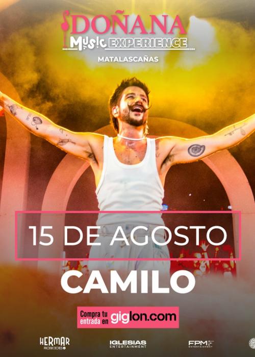 Cartel de Concierto de Camilo en Huelva