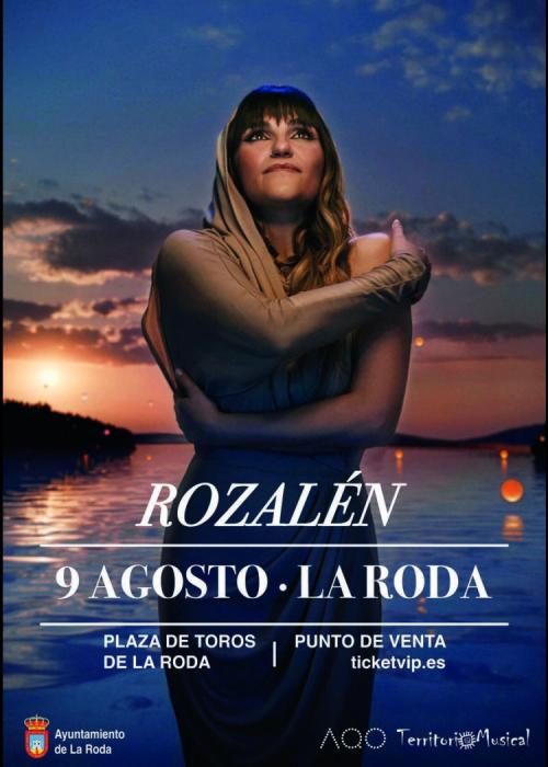 Cartel de Concierto de Rozalén en La Roda