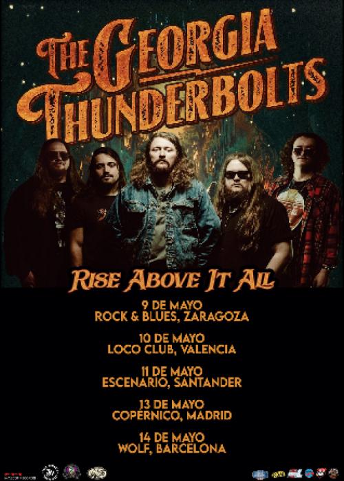 Cartel de The Georgia Thunderbolts en Madrid