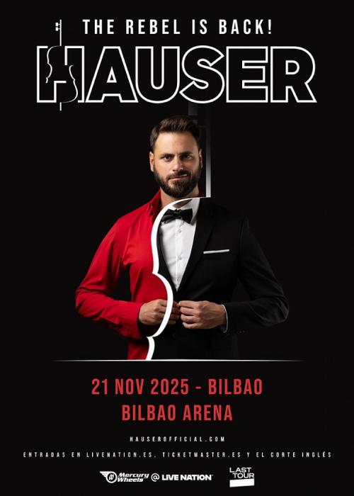 Cartel de Concierto de Hauser en Bilbao
