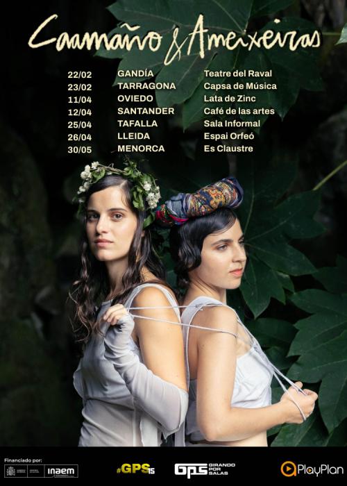 Cartel de Concierto de Caamaño&Ameixeiras en Lleida