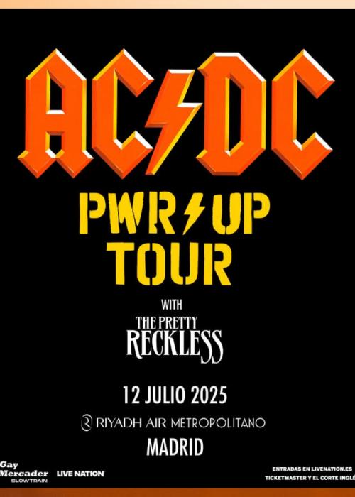 Cartel de Concierto de AC/DC en Madrid