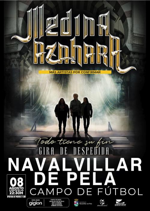 Cartel de Medina Azahara en Navalvillar de Pela