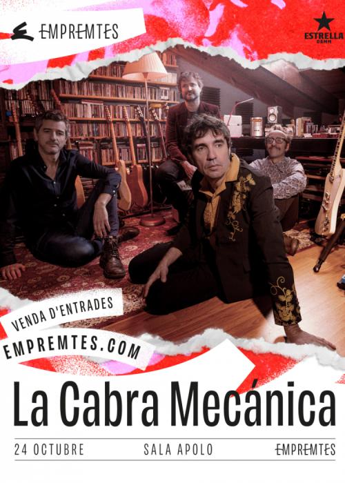 Cartel de Concierto de La Cabra Mecánica en Barcelona