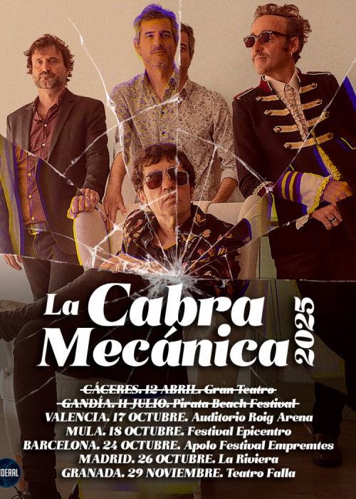 Cartel de Concierto de La Cabra Mecánica en Madrid