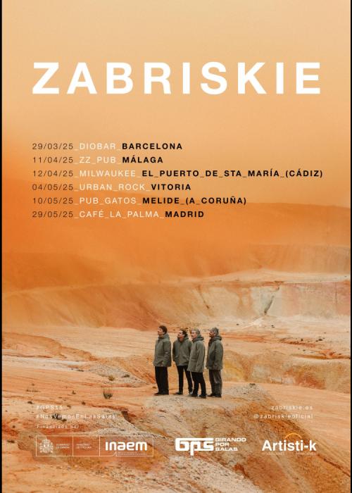 Cartel de Concierto de Zabriskie en Málaga