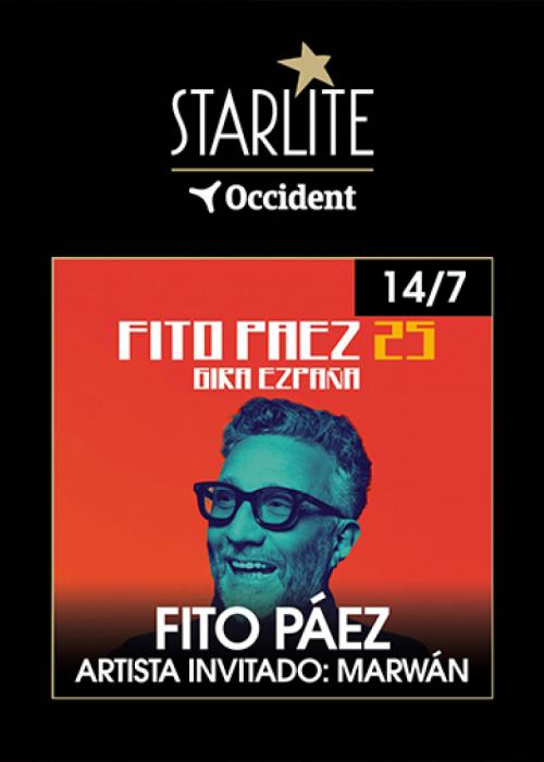 Cartel de Concierto de Fito Paez + Marwan en Marbella