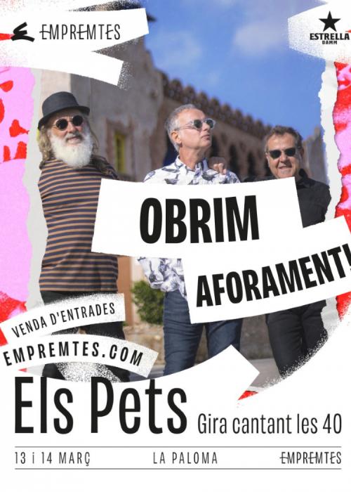Cartel de Concierto de Els Pets en Barcelona