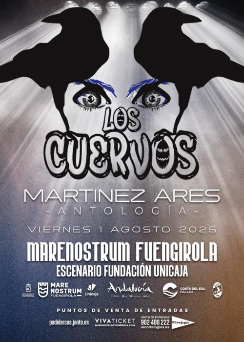 Cartel de Concierto de Los Cuervos en Fuengirola