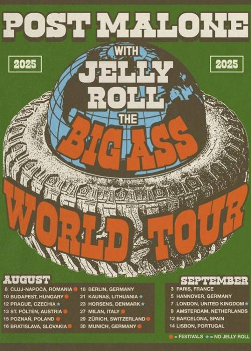 Cartel de Concierto de Post Malone en Barcelona