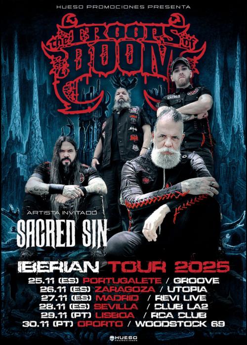 Cartel de Concierto de The Troops of Doom en Sevilla