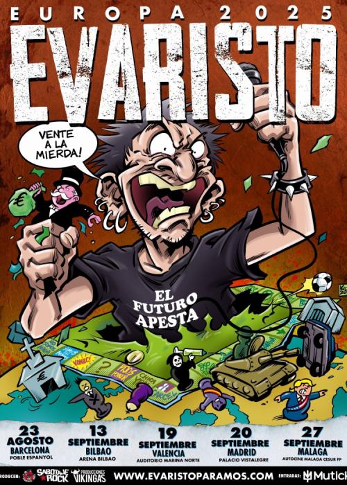 Cartel de Concierto de Evaristo en Bilbao