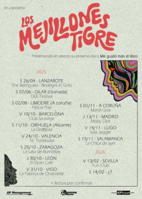 Cartel de Los Mejillones Tigre en León