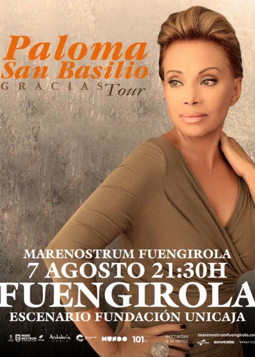 Cartel de Concierto de Paloma San Basilio en Fuengirola
