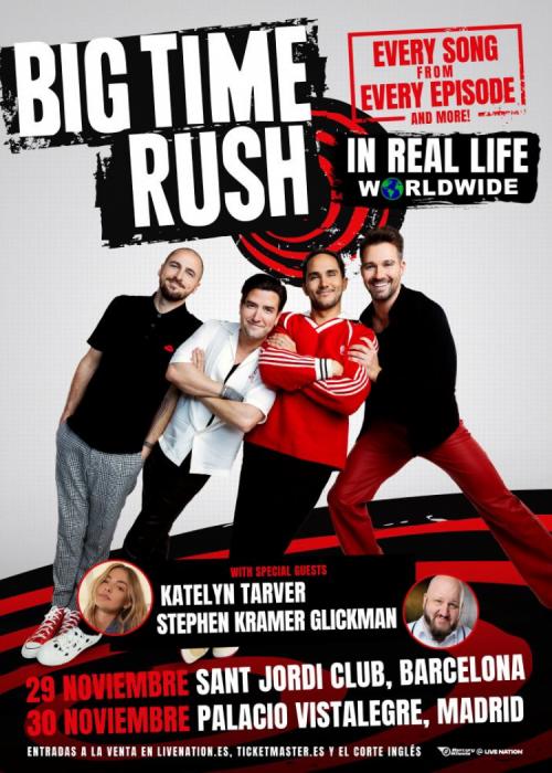 Cartel de Concierto de Big Time Rush en Madrid
