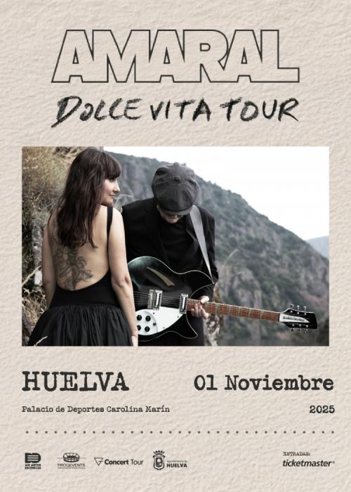 Cartel de Concierto de Amaral en Huelva