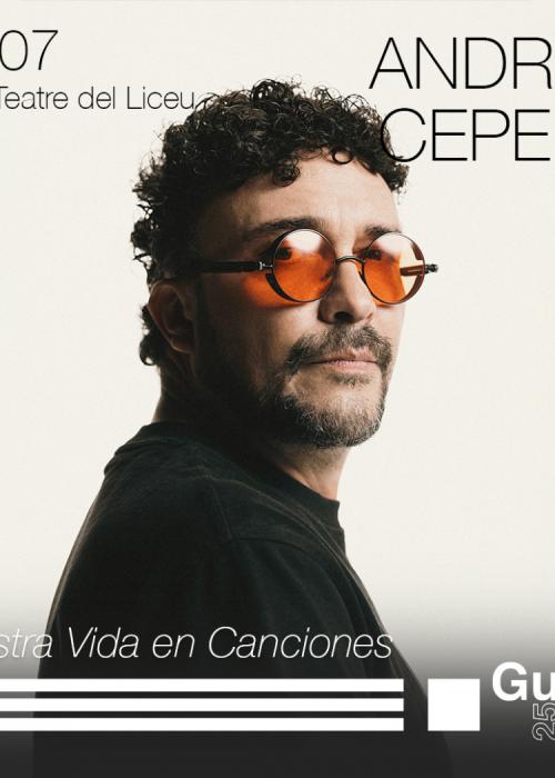 Cartel de Concierto de Andrés Cepeda en Barcelona