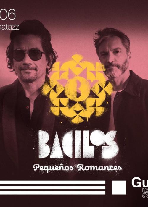 Cartel de Concierto de Bacilos en Barcelona