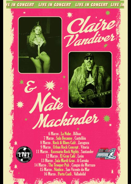 Cartel de Claire Vandiver + Nate Mackinder en Vitoria-Gasteiz
