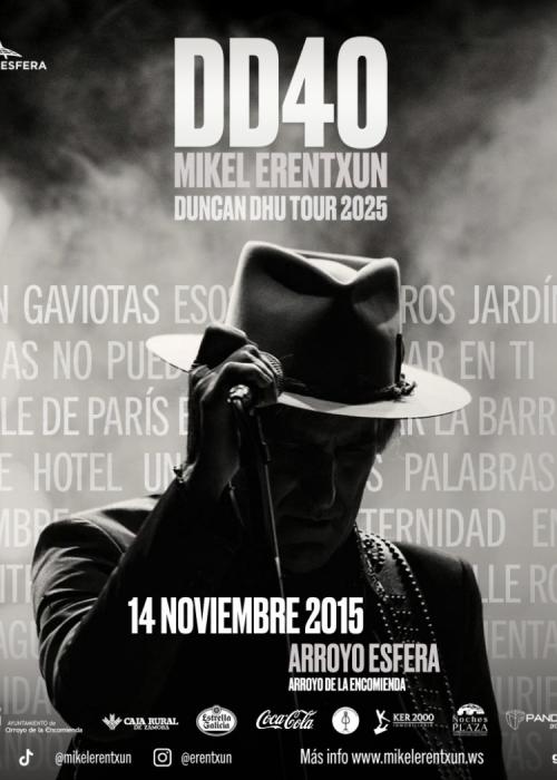 Cartel de Concierto de Duncan Dhu en Valladolid
