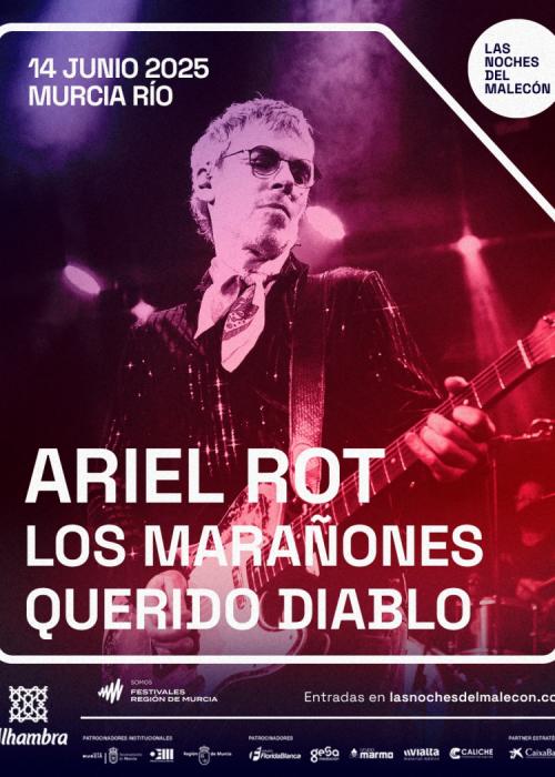 Cartel de Concierto de Ariel Rot + Los Marañones en Murcia