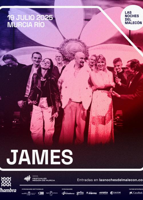 Cartel de Concierto de James en Murcia