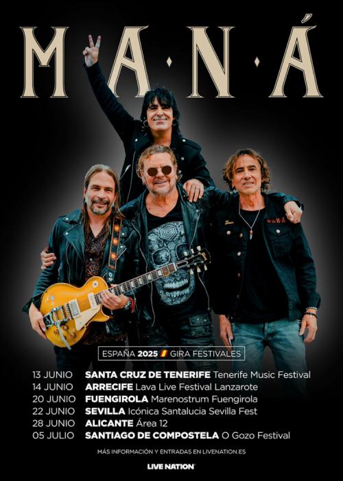 Cartel de Concierto de Maná en Sevilla