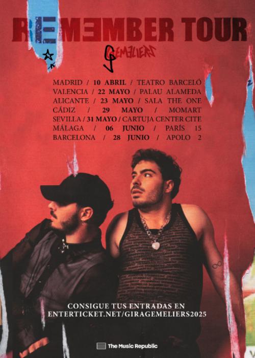 Cartel de Concierto de Gemeliers en Marbella