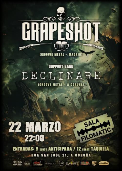 Cartel de Concierto de Grapeshot en A Coruña