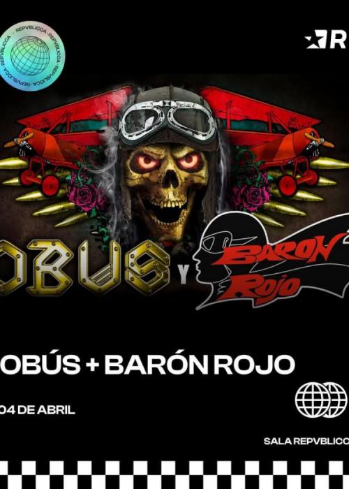 Cartel de Barón Rojo + Obús en Valencia