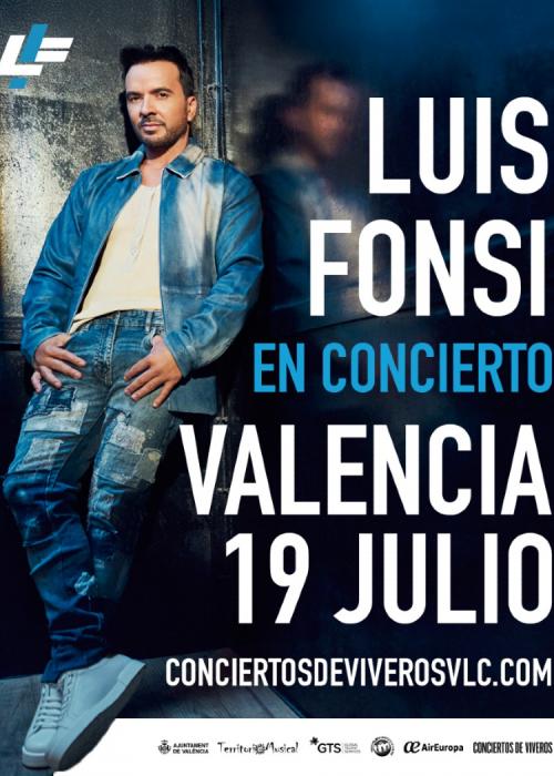 Cartel de Concierto de Luis Fonsi en Valencia