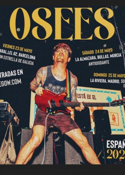 Cartel de Concierto de Osees en Madrid